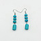 Turquoise Dangle Earrings for Women, Column