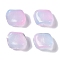 Baking Paint Glass Beads, Nuggets, Plum, 8x9.5x5mm, Hole: 0.8mm