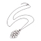 Non-Tarnish 304 Stainless Steel Cable Chains Necklaces, Pendant Necklaces, Stainless Steel Color, 23.62 inch(60cm)