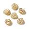 Opaque Lampwork Beads, Rose, Lemon Chiffon, 13x8mm, Hole: 1mm, about 58~70pcs/100g