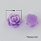 Resin Cabochons, Flower, Medium Orchid, 6x3mm