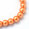 Baking Painted Pearlized Glass Pearl Round Bead Strands X-HY-Q003-4mm-36-2