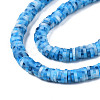 Handmade Polymer Clay Beads Strands CLAY-R089-6mm-163-3
