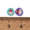 Christmas Theme Handmade Polymer Clay Cabochons CLAY-F005-04-3