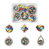 12Pcs 6 Style Zinc Alloy Enamel Pendants FIND-TA0001-63-8