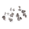 304 Stainless Steel Stud Earring Findings STAS-I183-07A-07P-1