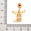 Christmas Theme Brass Micro Pave Cubic Zirconia Pendants KK-C076-22G-01-3