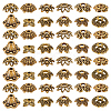 GOMAKERER 240Pcs 12 Styles Tibetan Style Zinc Alloy Bead Caps FIND-GO0002-09-1