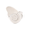 Spiral Shell Brass Open Cuff Rings RJEW-U009-10P-2