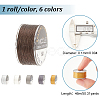   6 Rolls 6 Colors Nylon Beading Thread NWIR-PH0002-15-2