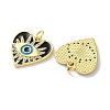 Rack Plating Brass Micro Pave Cubic Zirconia Pendants KK-Z039-26G-2