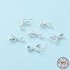 925 Sterling Silver Ice Pick Pinch Bails STER-Z001-018S-1