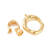 Brass Fold Over Clasps KK-U016-15G-2