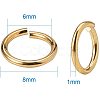 Brass Jump Rings KK-PH0006-8mm-G-2