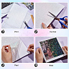 Olycraft 60 Sheets 6 Styles BOPP Plastic Transparent Holographic Lamination Sheets STIC-OC0001-12-4