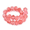 Cherry Quartz Glass Beads Strands G-T138-30-2