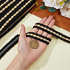 Centipede Braided Polyester Lace Trim OCOR-WH0092-02B-4