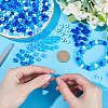 SUNNYCLUE 1000Pcs 5 Colors Opaque & Transparent Plastic Beads KY-SC0001-91B-3