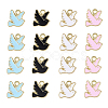 80Pcs 4 Colors Zinc Alloy Enamel Charms PALLOY-CJ0001-151-1