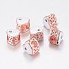 Alloy Enamel European Beads MPDL-T001-04C-1