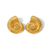 Fashionable Summer Beach Conch Stainless Steel Stud Earrings for Women KA7442-2-1