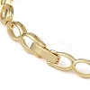 Cubic Zirconia Oval Link Chain Bracelet BJEW-Z069-01G-02-3