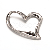 Tarnish Resistant 304 Stainless Steel Heart Linking Rings STAS-L162-10-1