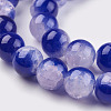 Crackle Glass Beads Strands LAMP-P048-A-4