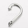 304 Stainless Steel Hook Clasps STAS-E133-099P-2