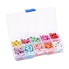 500Pcs 10 Colors Opaque Acrylic Enamel Beads MACR-YW0001-48-4