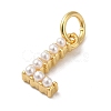 Rack Plating Brass with ABS Plastic Imitation Pearl Charms KK-B092-30L-G-2