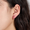 Anti-Tarnish Rhodium Plated 925 Sterling Silver Huggie Hoop Earrings for Women DS9629-2-3