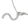 Gothic 304 Stainless Steel Cable Chain Necklaces NJEW-JN04983-01-5