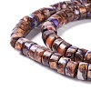 Assembled Synthetic Bronzite and Imperial Jasper Beads Strands G-I318-03A-3