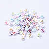 Acrylic Horizontal Hole Letter Beads MACR-R481-M-2