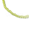 Faceted Rondelle Glass Beaded Necklace for Women NJEW-M208-02J-4