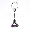 Diamond Shape Faceted Glass Keychain KEYC-F032-A05-1