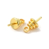 Rack Plating Brass Cup Peg Bails Pin Pendants KK-K277-01G-2