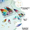 DIY Butterfly Wings Dangle Earring Making Kit DIY-TA0004-45-12