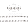304 Stainless Steel Ball Chains CHS-A002B-2.4mm-2