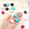 CHGCRAFT 16Pcs 8 Colors Food Grade Eco-Friendly Silicone Beads SIL-CA0001-83-3