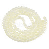 Baking Painted Imitation Jade Glass Round Bead Strands DGLA-N003-10mm-02-2