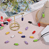 Globleland 32Pcs 8 Colors Opaque Resin Pendants RESI-GL0001-11-5