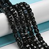 Natural Black Agate Beads Strands G-G005-A01-01-2