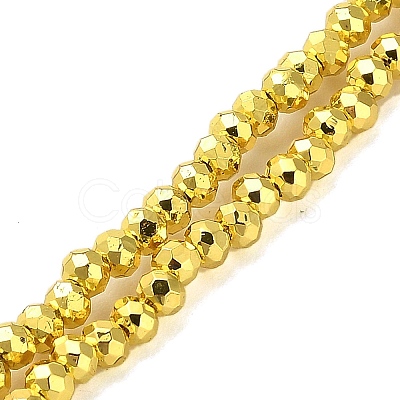 Electroplate Glass Beads Strands EGLA-D030-15A-02-1