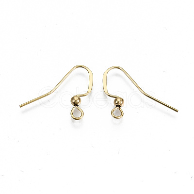 304 Stainless Steel Earring Hooks X-STAS-N092-104G-NR-1