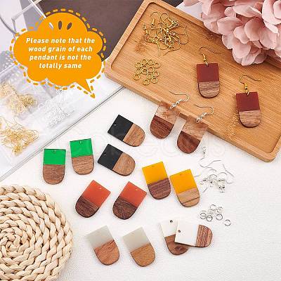 Olycraft DIY Dangle Earring Making Kits DIY-OC0005-11-1