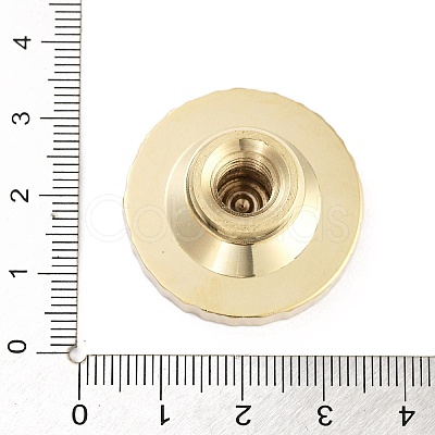 Tree Rings Brass Stamp Head AJEW-M036-02G-1