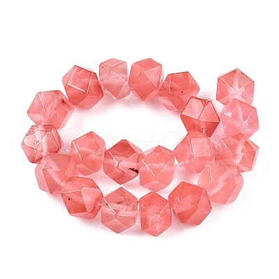 Cherry Quartz Glass Beads Strands G-T138-30-1