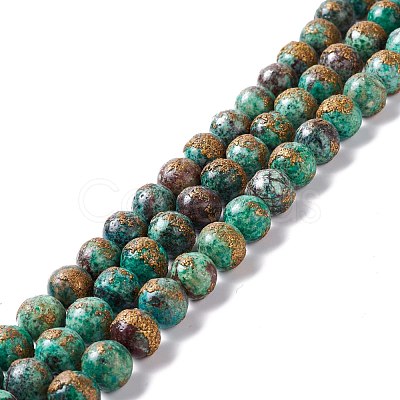 Natural Chrysocolla Beads Strands G-I318-09C-1